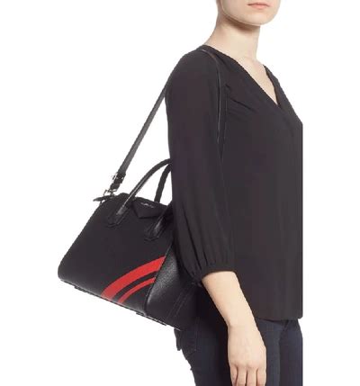 givenchy antigona black red stripes|Givenchy paris.